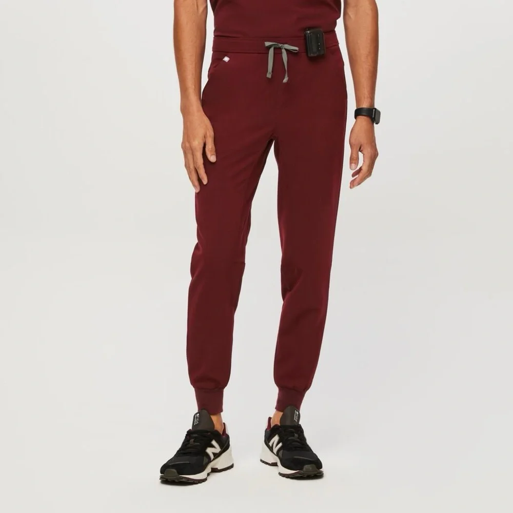 FIGS- Tansen Jogger Scrub Pants Burgundy Medical Doctor Nurse Tall